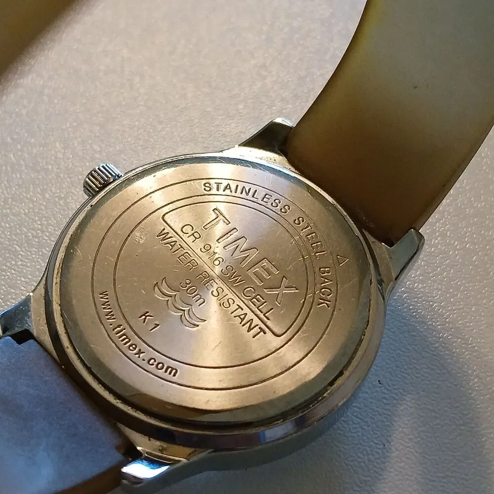 Timex watch running